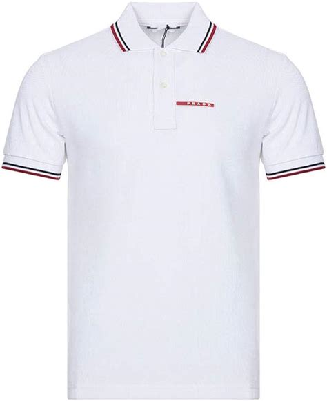 white prada polo mens|prada polo tee price.